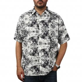 پیراهن آستین کوتاه کنفی مردانه برند مد مدل 14211113