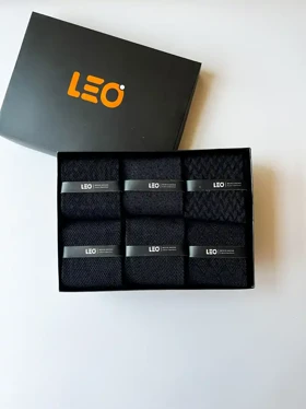 پک جوراب ساق بلند مردانه LEO