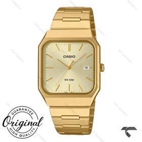 ساعت کاسیو MTP-B185G-9AV مستطیلی مردانه طلایی Casio-10720-G