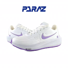 کفش رانینگ زنانه مدل نایکی آسپا nike سفید بنفش کد 52