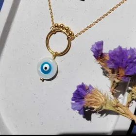 گردنبند چشم نظر حلقه‌ای