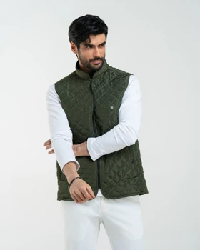 ام کی کالکشن جلیقه mk-1756-green
