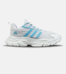 کفش کتانی مردانه و زنانه سفید آبی Adidas Ultra Bonce مدل 9075