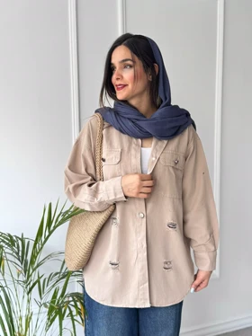 مانتو کتان رونا پلاس +