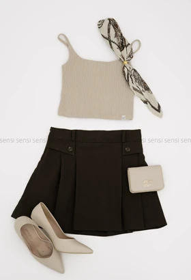 دامن پیله دار دکمه نما کد1005720