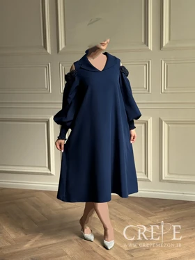 پیراهن کوتاه سرشانه گل‌دار