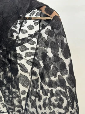 شال ویسکوز مشکی کد 6