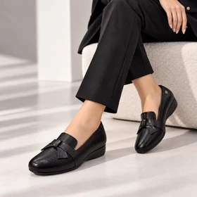 کفش چرم طبیعی مجلسی زنانه کد 828