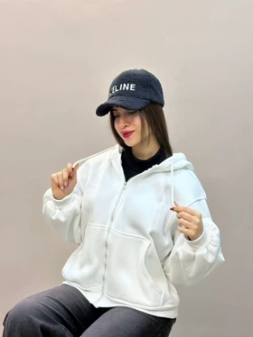 هودی جلو زیپ بلند اسپان