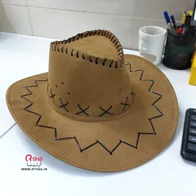 کلاه جدید کابوی مدل دوخت برجسته جیر