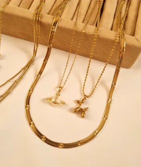 گردنبند استیل رنگ ثابت