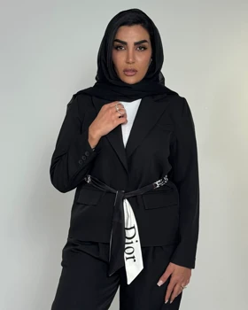 کت بند اسکارف کد 100163 (مشکی)