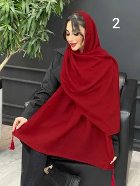 شال پلیسه ساده