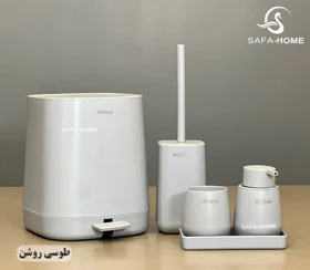 ست سرویس بهداشتی 6 پارچه مدل میامی (طوسی روشن)