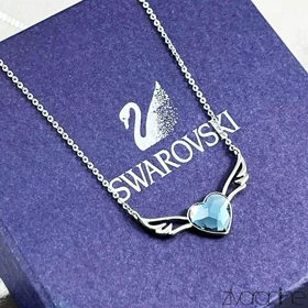 گردنبند سواروسکی مدل قلب و بال فرشته 50270