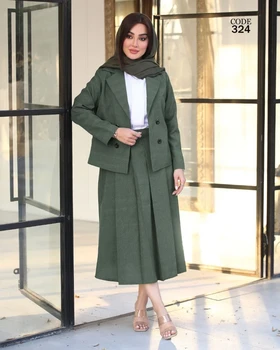 ست سه تیکه زنانه کت دامن شومیز کد 324
