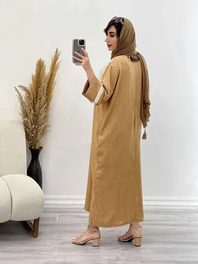پیراهن بلند آستین ریش