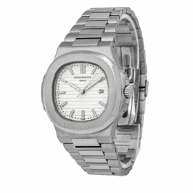 ساعت مردانه پتک فیلیپ ناتیلوس مدل Patek 2473-G سیلور صفحه سفید لوکس