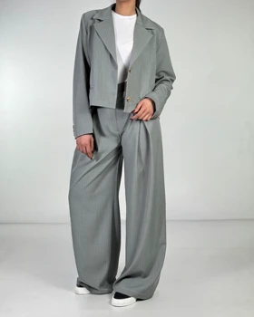 کراپ کت و شلوار دیپلمات  کد 800025 (سدری)