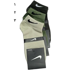 جوراب ساق کوتاه طرح نایک نخ پنبه 36-43