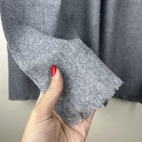 شال پاییزه موهر ساده تک‌رنگ 20536 (طوسی تیره)