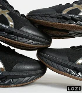 کفش کتانی مردانه مشکی طلایی ASICS GORETEX