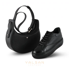 ست کیف و کفش زنانه چرم یلسان مدل رامیلا کد 961-ATRIN-HRM