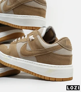 کفش کتانی مردانه قهوه ای کرم نایک NIKE SB