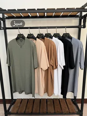 تیشرت یقه کوبایی 4151