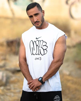 رکابی ورزشی وست NIKE توخالی سفید