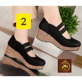 کفش لژدار طبی زنانه دوبندکش ساده و کنفی