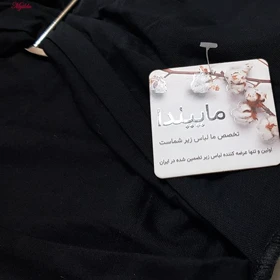 نیم‌تنه زنانه مدل سگگ دار جلو باز مشکی کد 4780-449