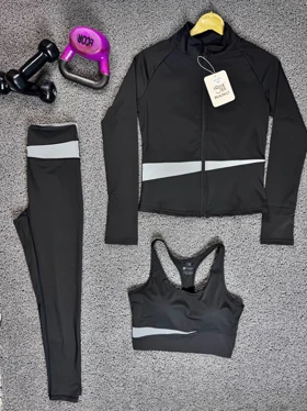 سه تیکه نیم‌تنه لگ سویشرت 60078