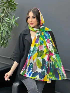 شال طرح آبرنگی