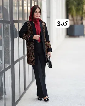 مانتو مدل کرپ مجلسی نگین دوزی کد 2704