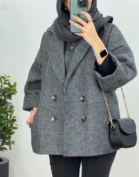 پالتو پشمی آستردار گلدیس