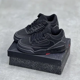 کفش نایک جردن3 تراویس اسکات بلک کت Nike Air Jordan 3 Travis Scott Black Cat