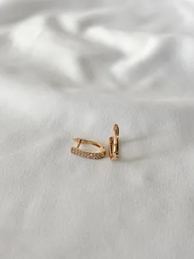 گوشواره خطی نگین‌دار