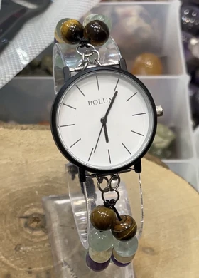ساعت بلون با بند سنگ هفت چاکرا