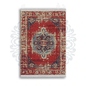 *جدید* فرشینه از جنس پارچه شانل مخمل ترک طرح فانتزی برند دفه کد 1817