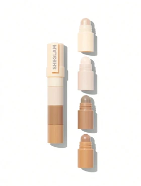 کانتور و هایلایتر استیکی 4 طبقه شیگلم، مدل Multi Glam با جلوه طبیعی حجم هر عدد 4 گرم