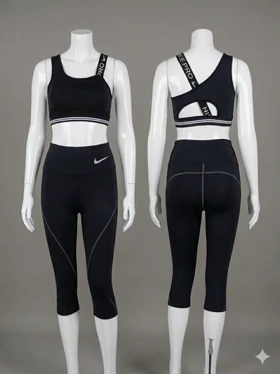 ست نیم‌تنه و لگ برمودا ورزشی زنانه نایک پرو (Nike Pro)