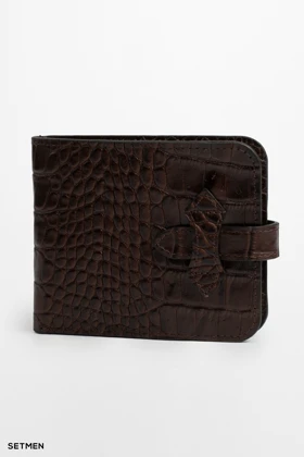 کیف پول چرم پوست ماری ست من