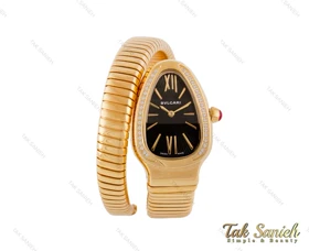 ساعت بولگاری ماری سرپنتی زنانه طلایی نگین‌دار Bvlgari-4016-L