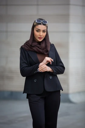 کت زنانه بلدینگ بغل چاک