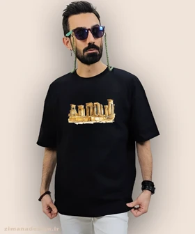 تیشرت لش مردانه و زنانه اصیل ایرانی طرح تخت جمشید کد 1001