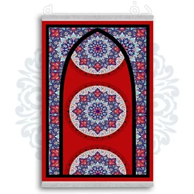 فرشینه از جنس پارچه هازان مخمل ترک طرح سجاده برند دفه کد DSJ 68