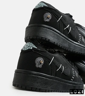 کفش کتانی مردانه و زنانه مشکی نایک NIKE jordan Vodoo
