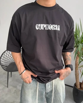 تیشرت یقه گرد EUPHORIA رنگ مشکی