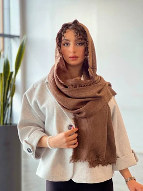 شال پاییزه لارما (قهوه ای)